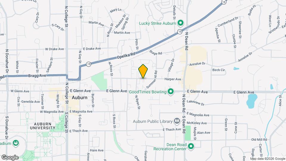 Auburn Townhome Map and Location Details