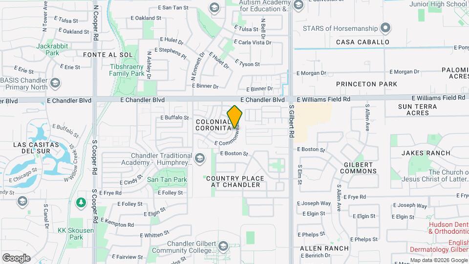 2576 E Commonwealth Cir Mapa y Detalles de la Ubicación