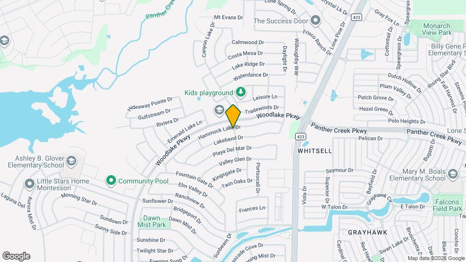 2504 Hammock Lake Dr Map and Location Details