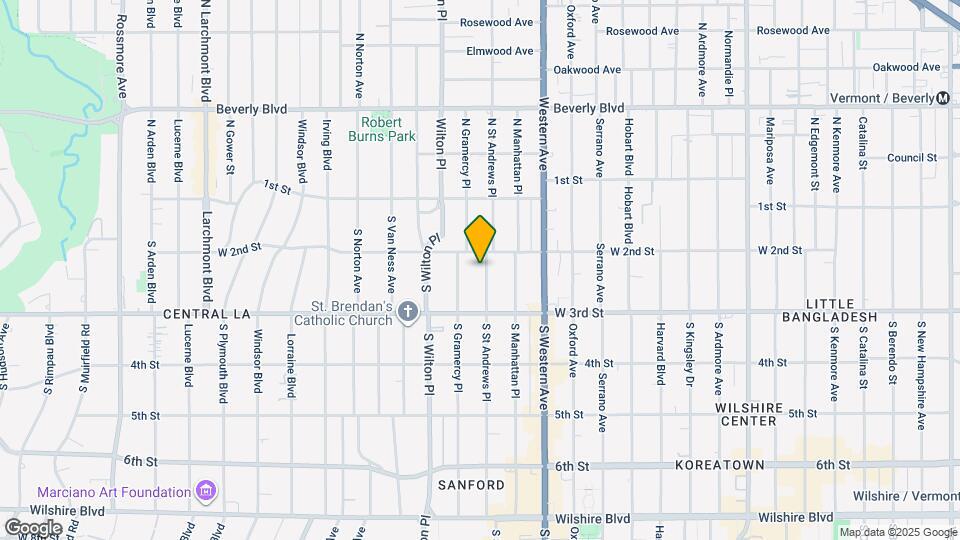 221 S St Andrews Pl Map and Location Details
