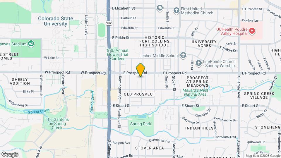 1629 Peterson St Map and Location Details