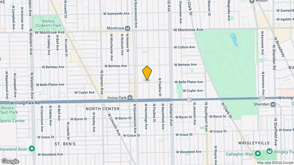 1746 W Belle Plaine Ave Mapa y Detalles de la Ubicación