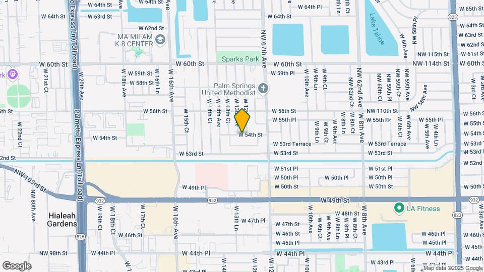 1230 W 54th St Map and Location Details