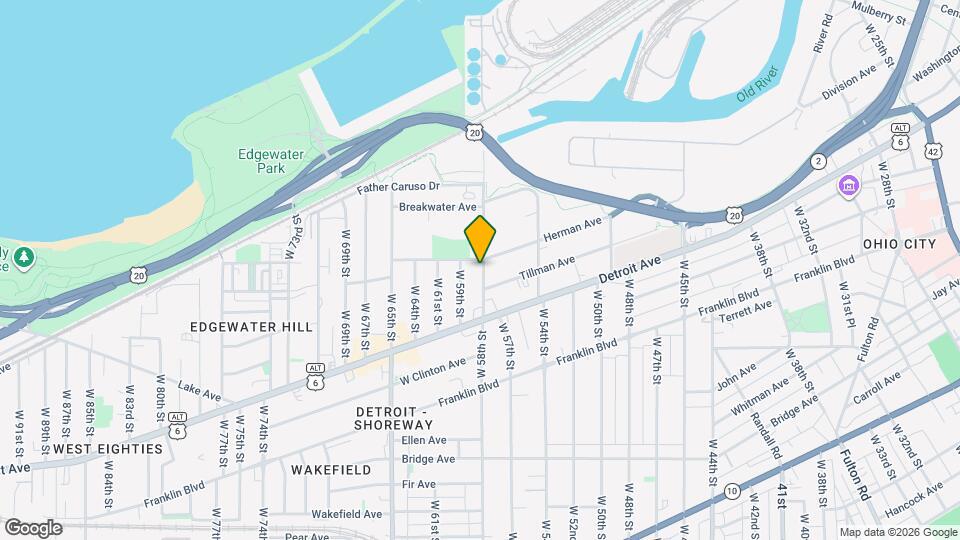 1340 W 58th St, Unit 1 up Map and Location Details
