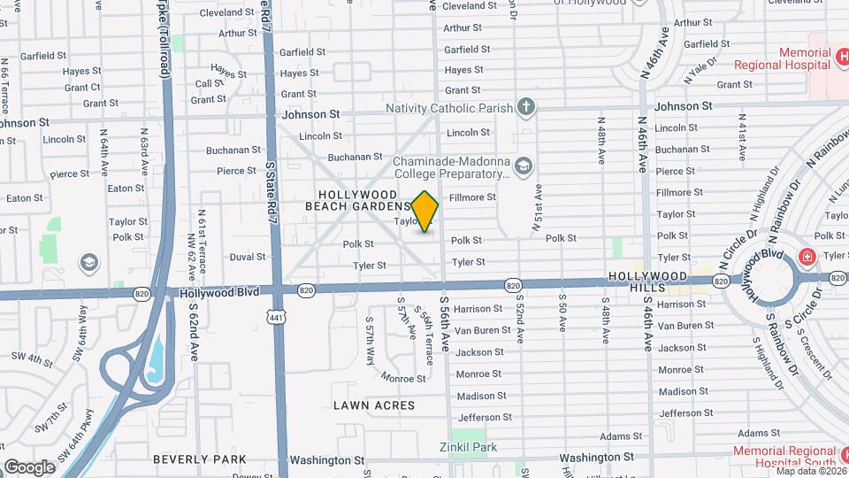 5607 Polk St Mapa y Detalles de la Ubicación