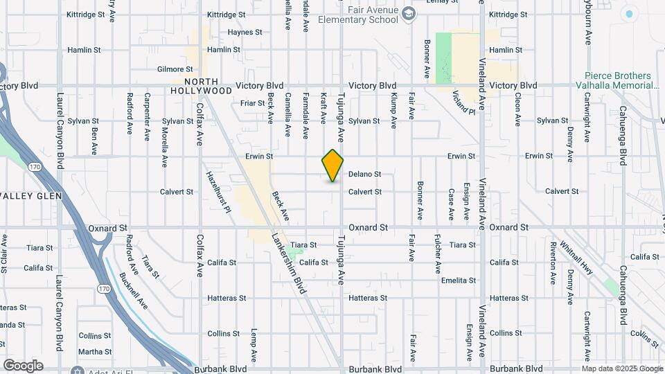 11415 Calvert St Map and Location Details