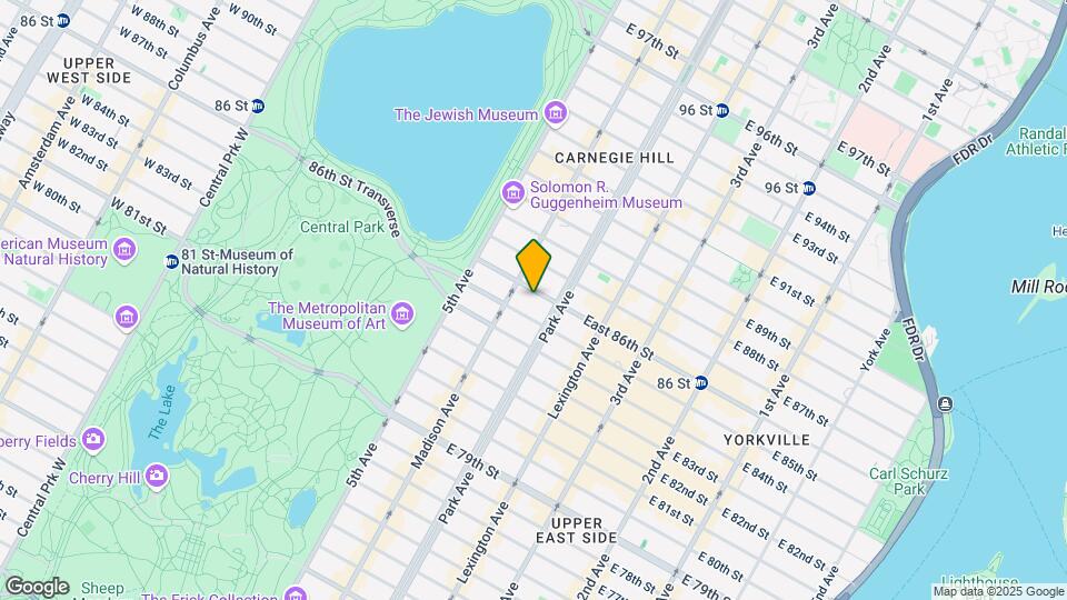 64 E 86th St Map and Location Details