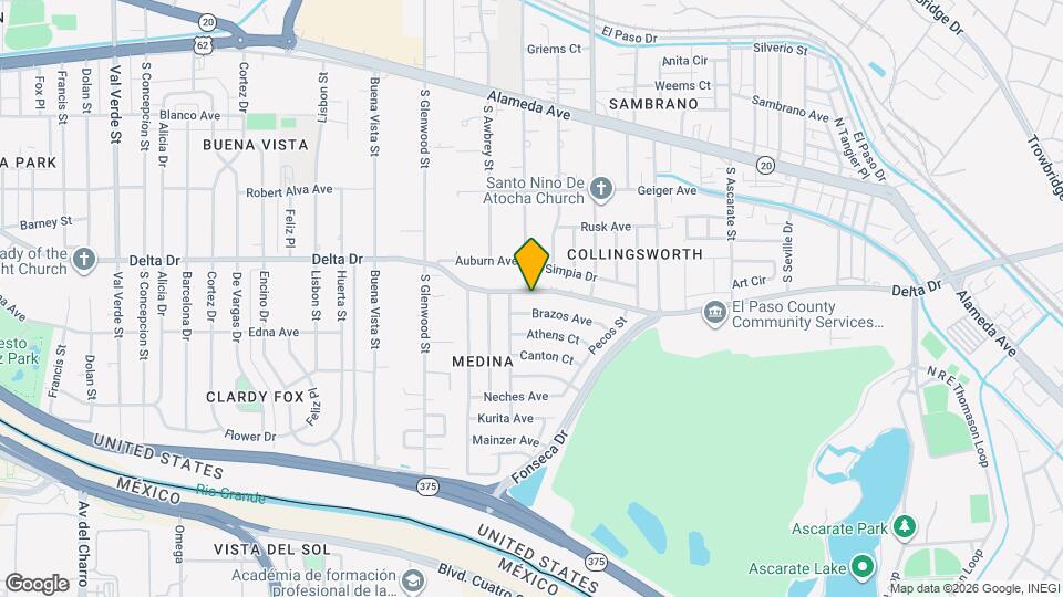 5912 Delta Dr Map and Location Details