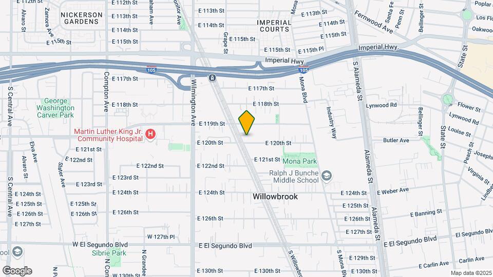 11934 Willowbrook Ave Map and Location Details