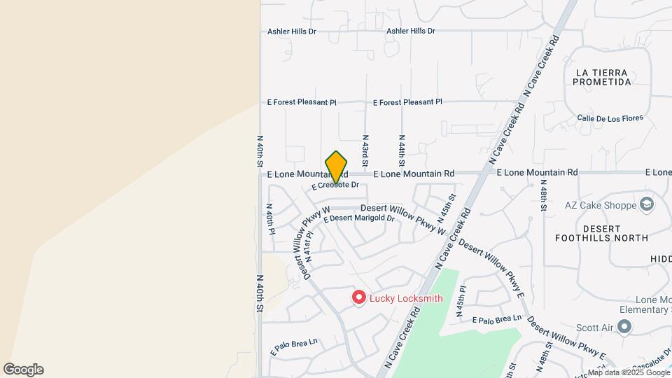 4245 E Creosote Dr Map and Location Details