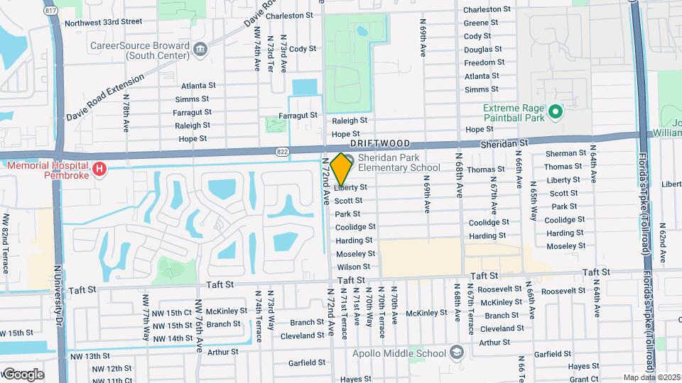 7160 Liberty St Map and Location Details