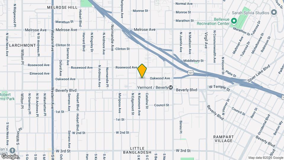 4106 Oakwood Ave Map and Location Details