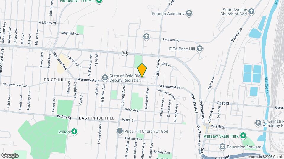 1014 Considine Ave Map and Location Details