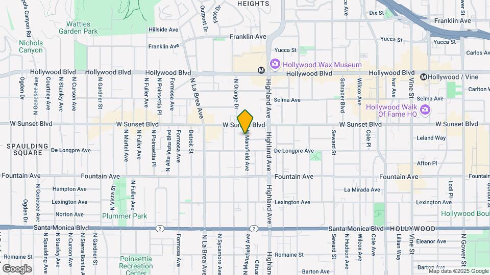 1449-1453 N Mansfield Ave Map and Location Details