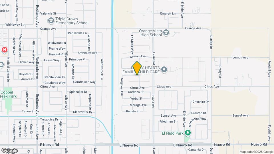 1119 Laguna St Map and Location Details