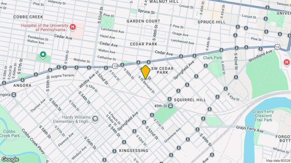 4913 Warrington Ave Map and Location Details