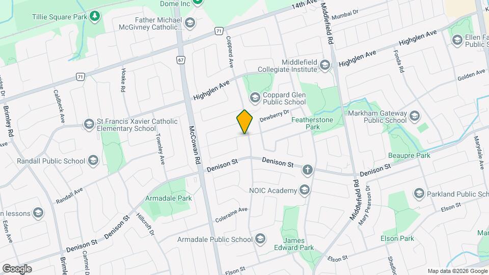 104 Coppard Ave Map and Location Details