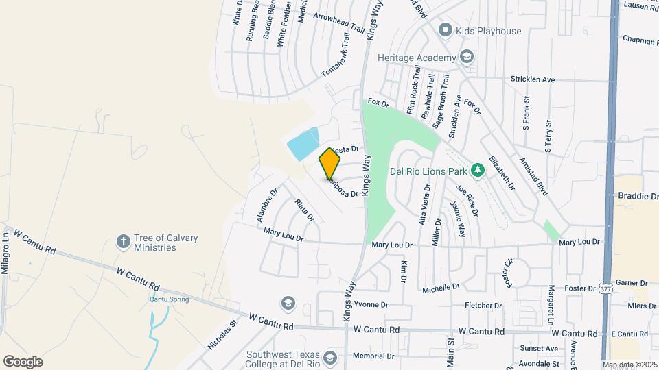 120 Mariposa Dr Map and Location Details