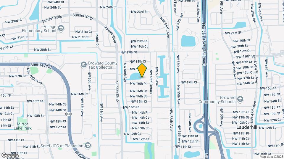 5881 NW 16th Pl Map and Location Details