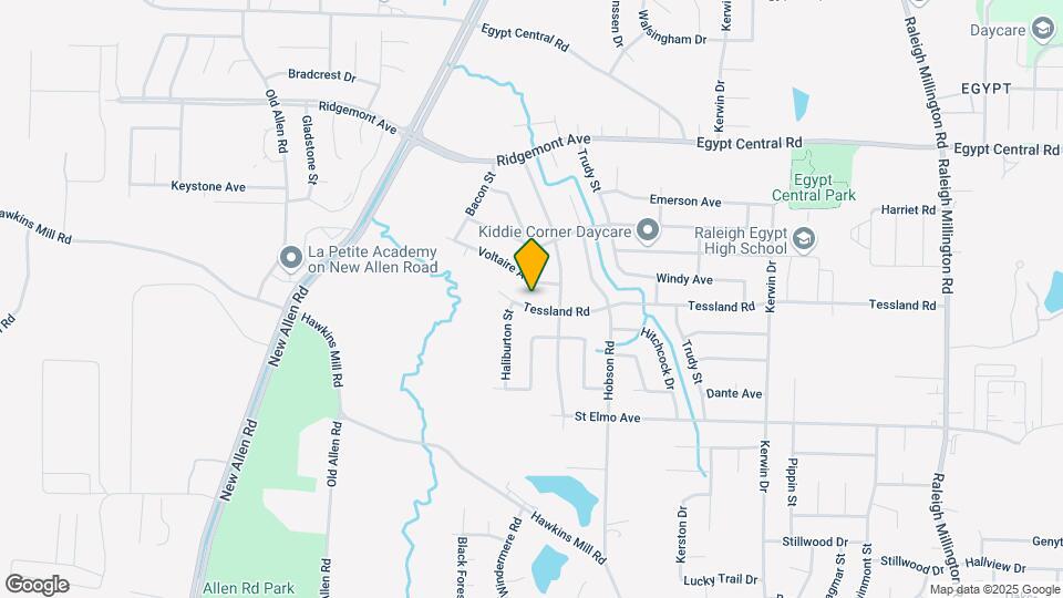 3650 Tessland Rd Map and Location Details
