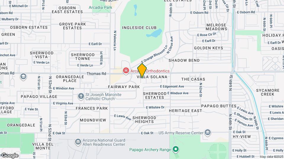 5815 E Thomas Rd Map and Location Details