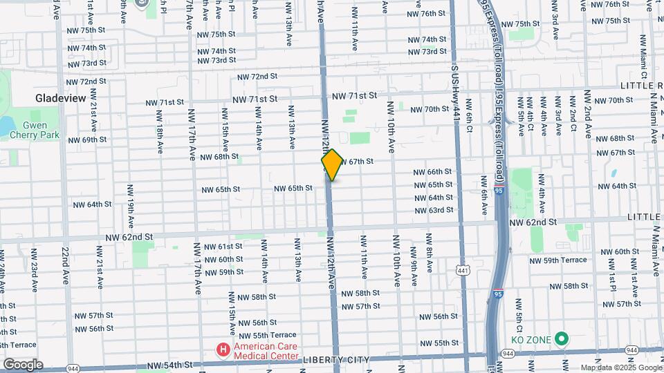 6501 NW 12th Ave Map and Location Details