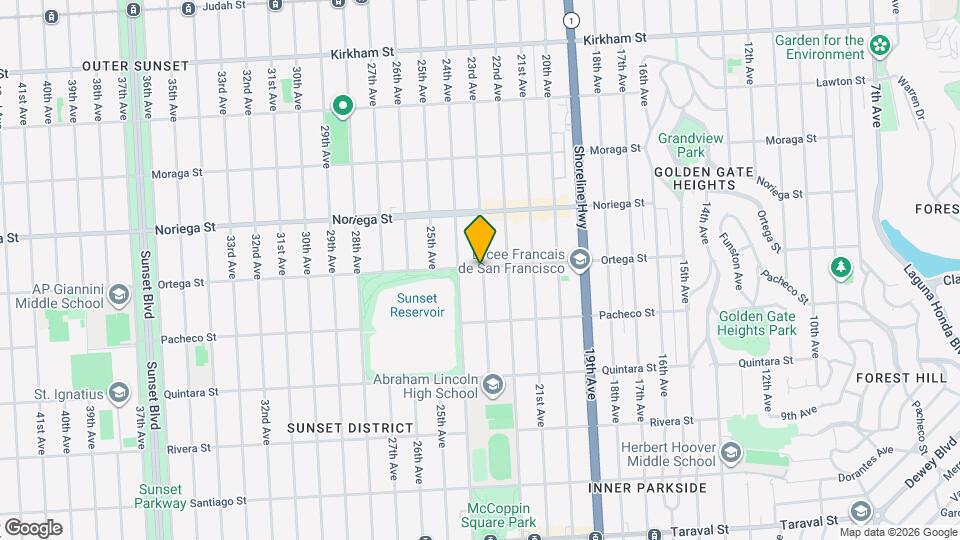 1603 Ortega St Map and Location Details