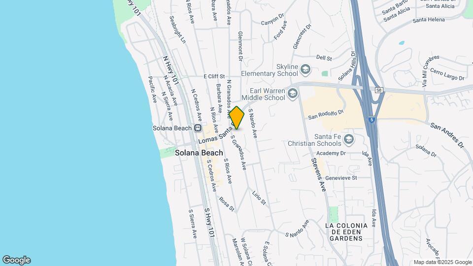 134 S Granados Ave Map and Location Details