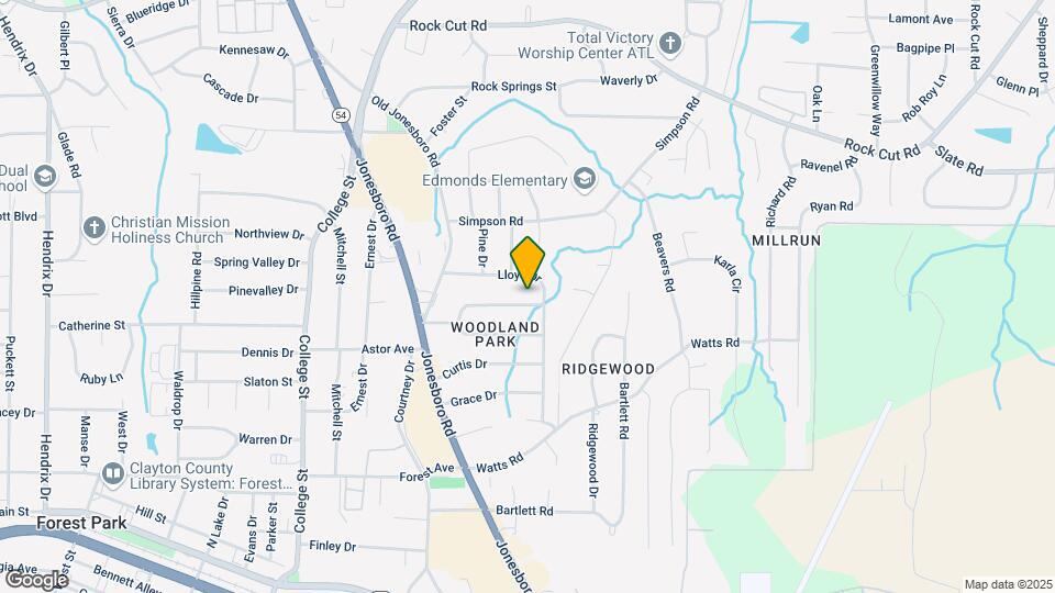 1156 N Parkwood Dr Map and Location Details