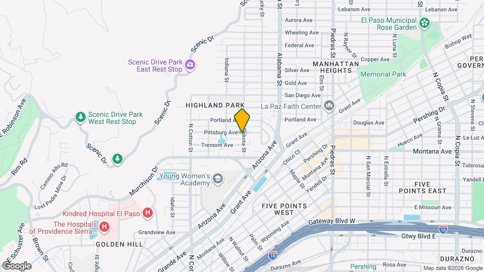 1243 Dakota St Mapa y Detalles de la Ubicación