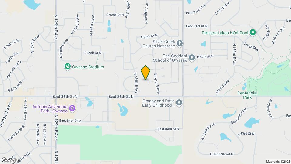 8704 N 140th E Ct Map and Location Details