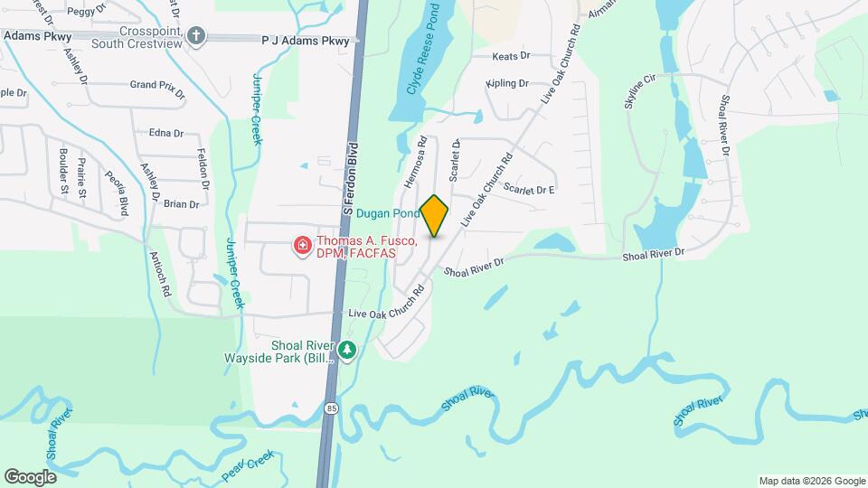 4628 Hermosa Rd Map and Location Details
