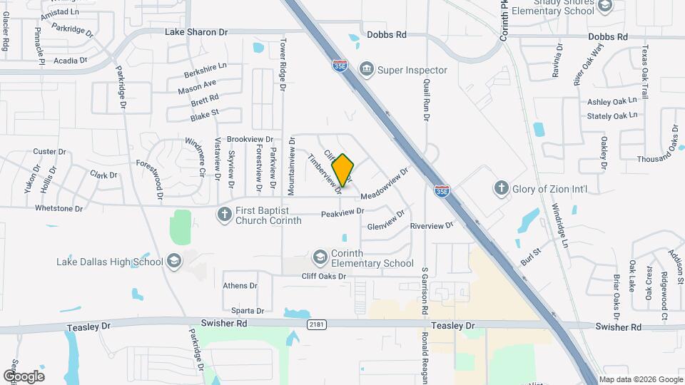 3402 Meadowview Dr Map and Location Details