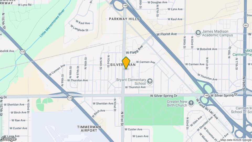 5740 N 91st St Map and Location Details