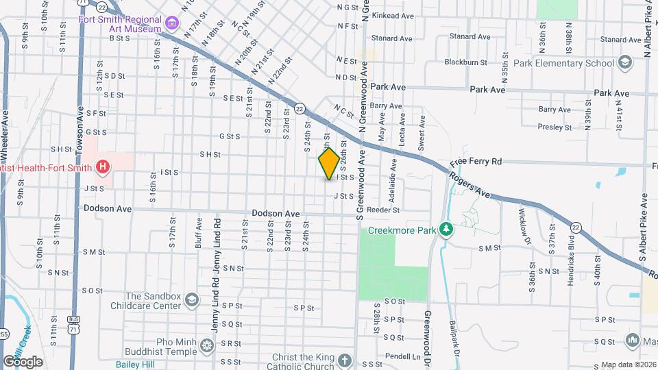 1009 S 25th St Map and Location Details