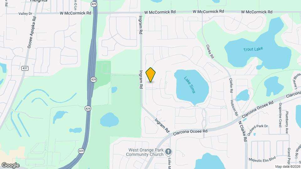 1817 Lake Sims Pkwy. Map and Location Details