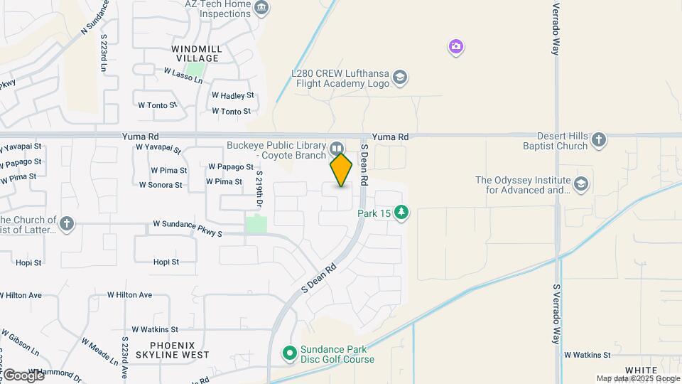 21708 W Sonora St Map and Location Details