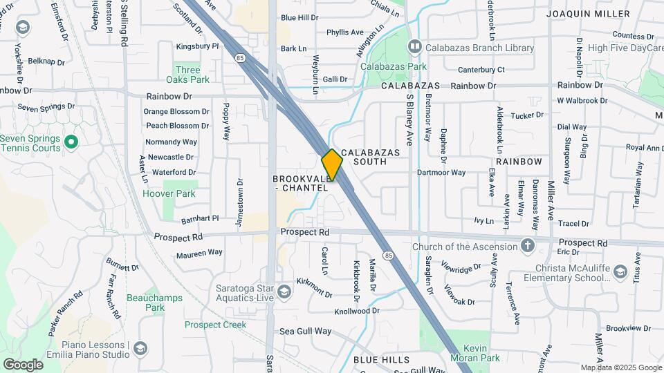 1595 Brookvale Dr Map and Location Details