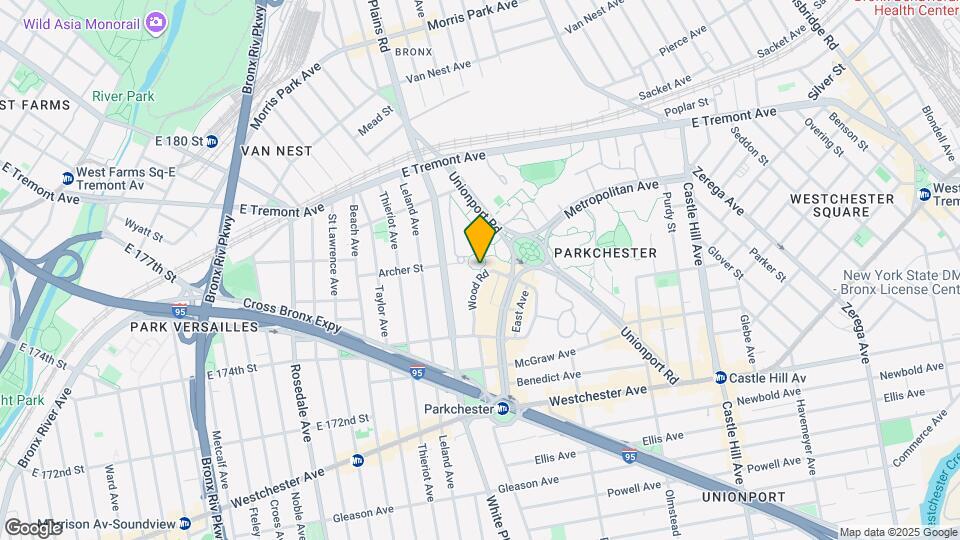 1595 Unionport Rd Map and Location Details