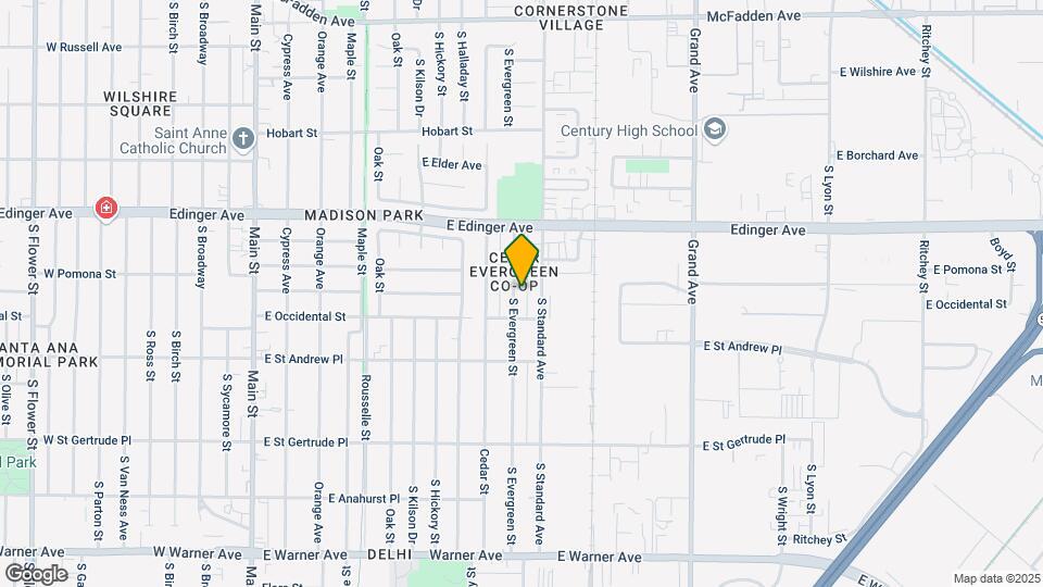 1805 Evergreen St Mapa y Detalles de la Ubicación