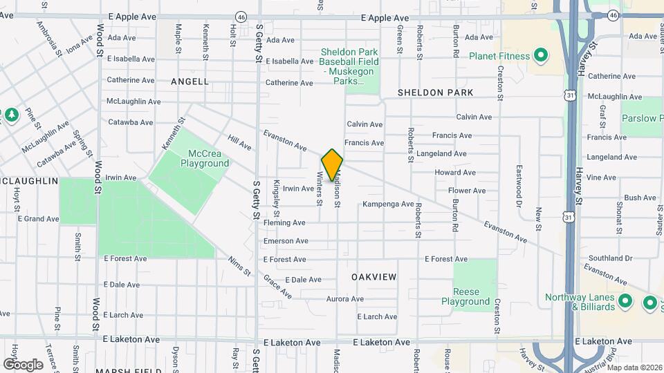 1417 Madison St Map and Location Details