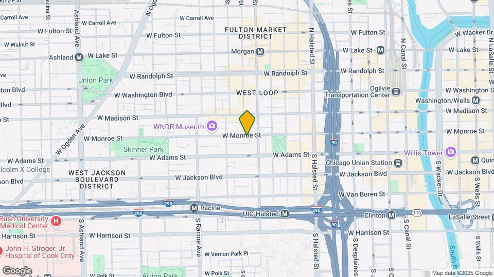 1019 W Monroe St Map and Location Details