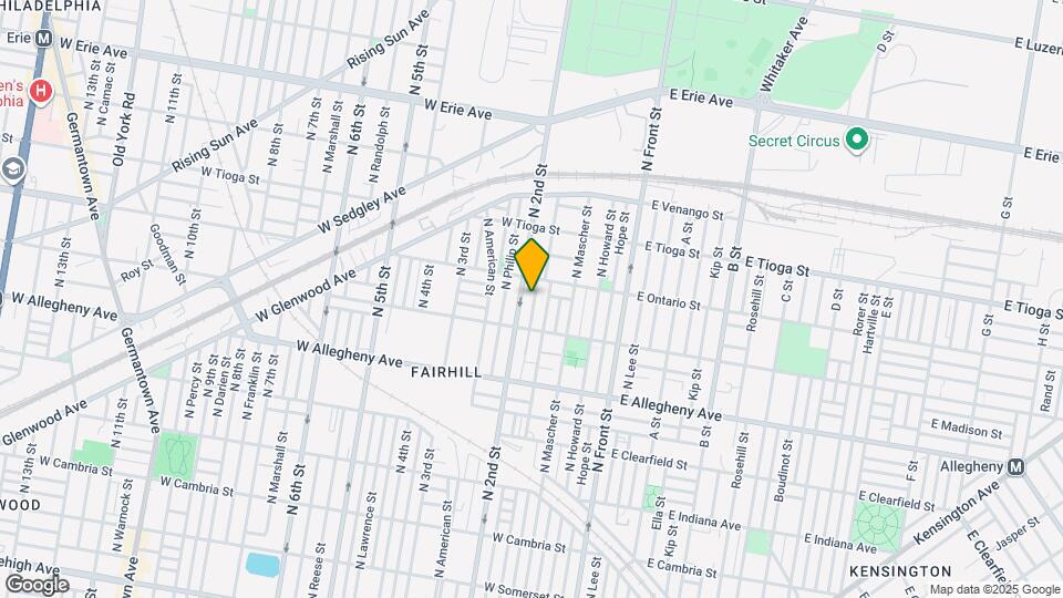 3342 N Palethorp St Map and Location Details