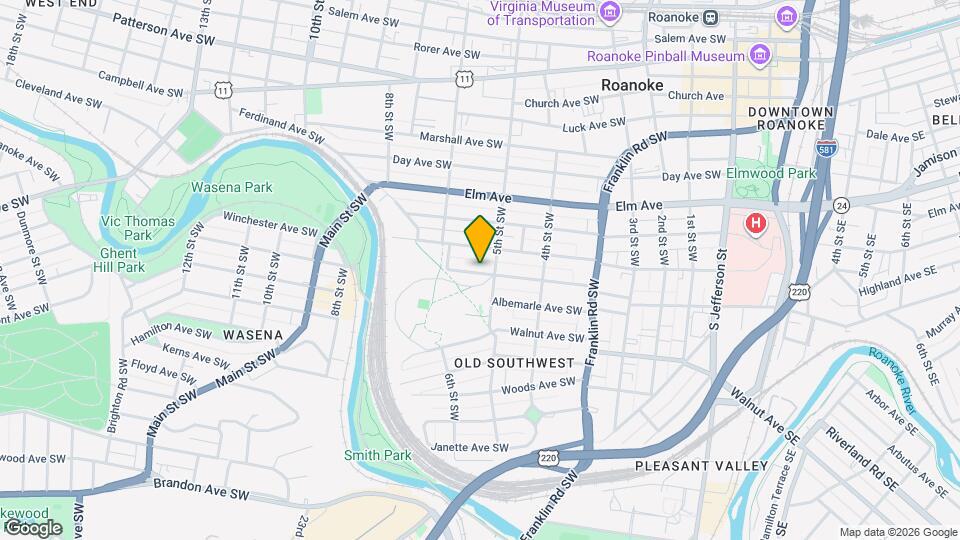 515 Washington Avenue Southwest, Unit Washington A Map and Location Details