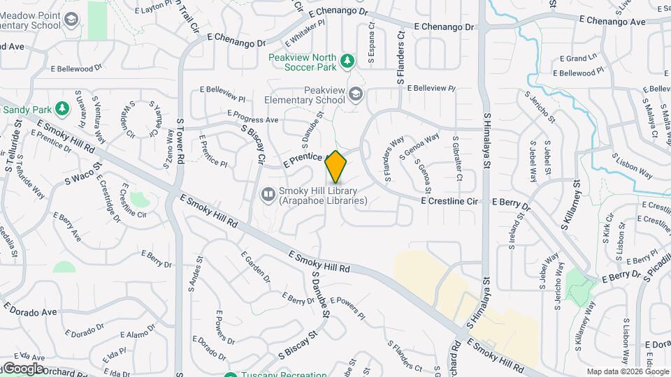 5361 S Dunkirk Way Map and Location Details