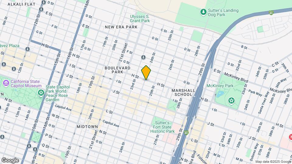 2400 H St Map and Location Details