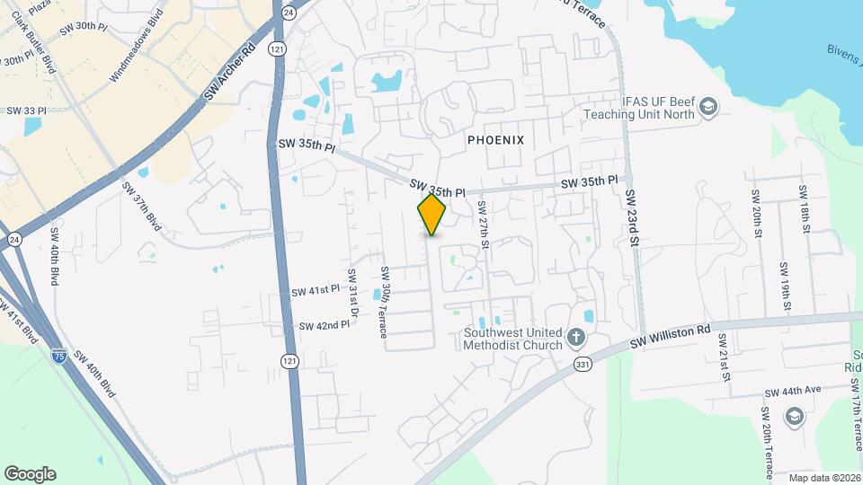 3611 SW 28th Terrace, Unit B Map and Location Details