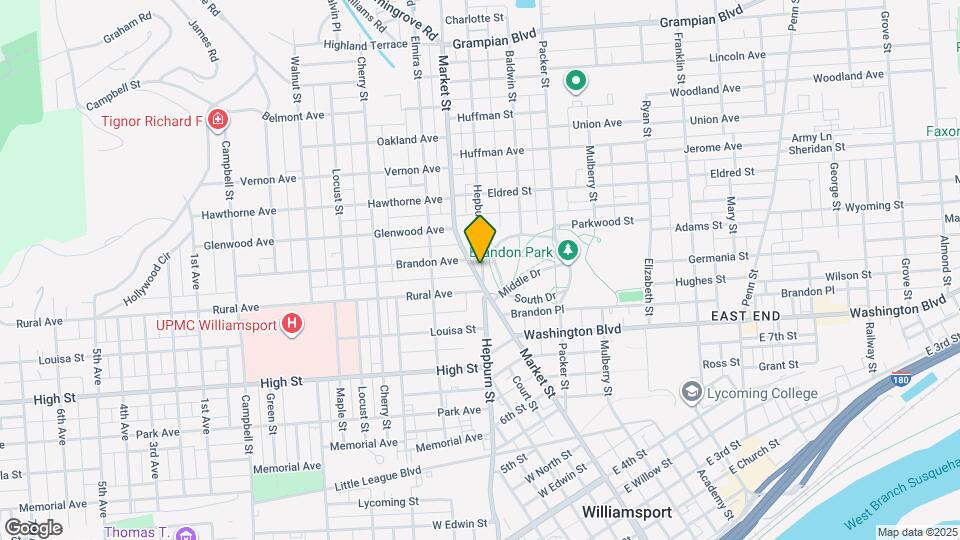 901 Hepburn St Map and Location Details