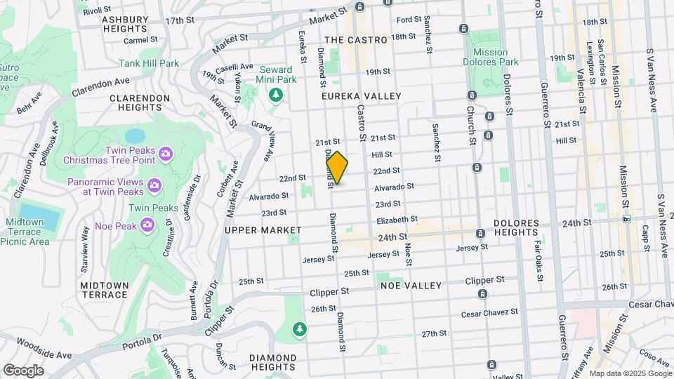 690 Alvarado St Map and Location Details