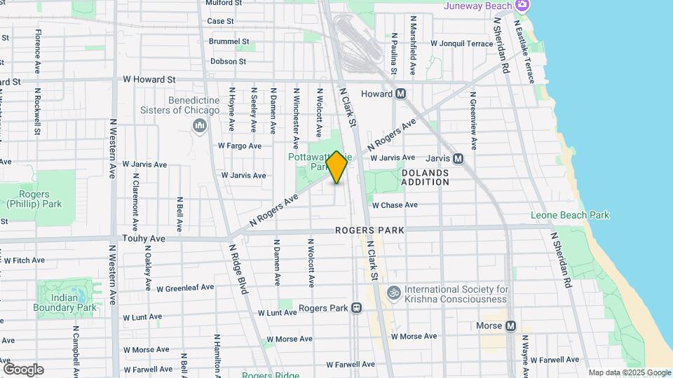 7331 N Honore St, Unit 1B Map and Location Details
